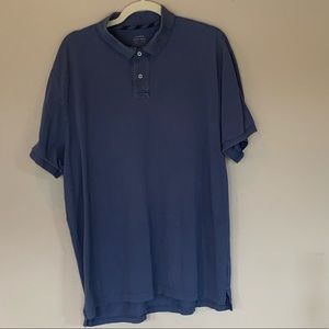 J.Crew Blue Repp Polo 👕. XL. 💯% Cotton.